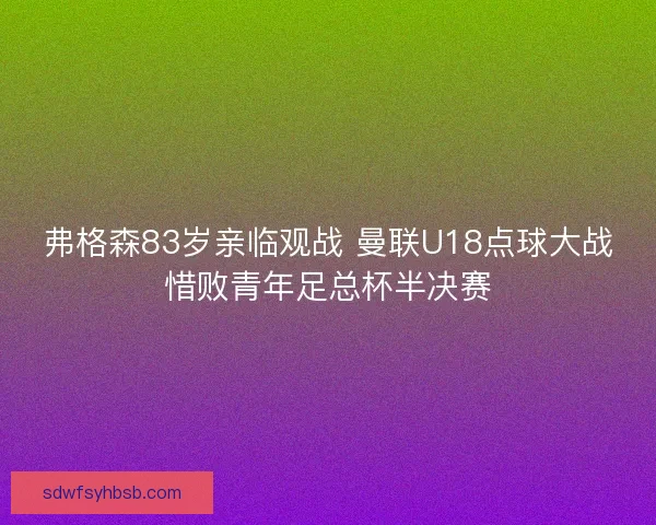 弗格森83岁亲临观战 曼联U18点球大战惜败青年足总杯半决赛 弗格森83岁亲临观战 曼联U18点球大战惜败青年足总杯半决赛