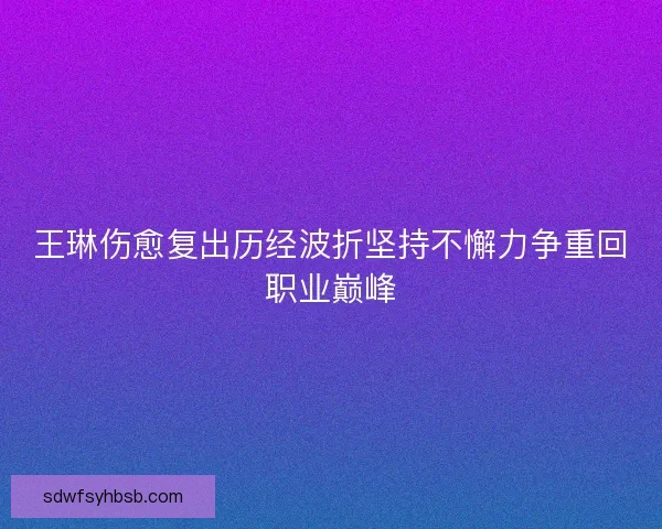 王琳伤愈复出历经波折坚持不懈力争重回职业巅峰